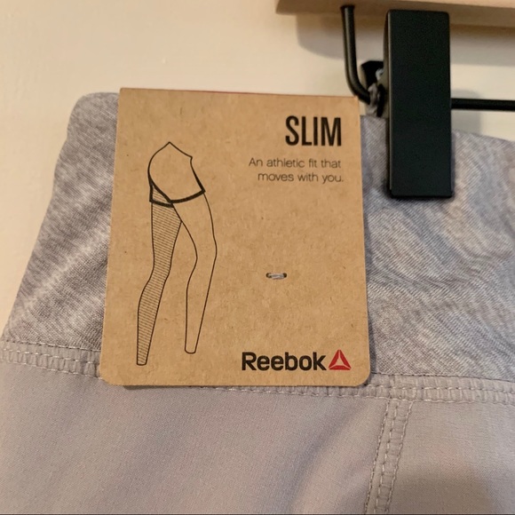 REEBOK NWT Gray “Slim” Training Shorts - XL - Picture 4 of 6